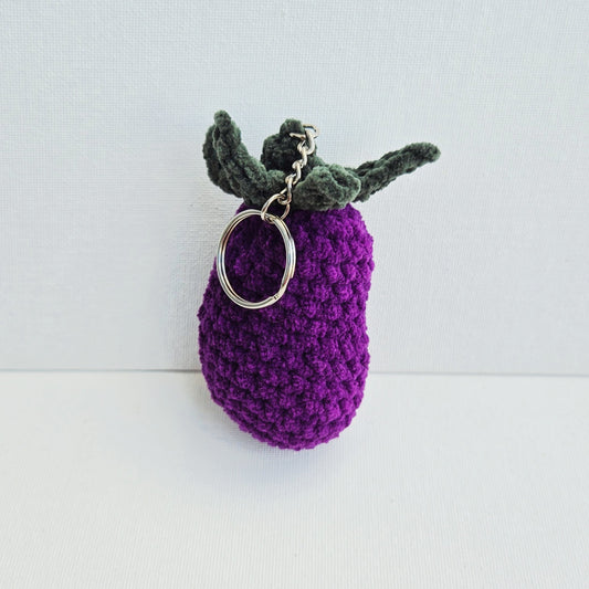 Eggplant Keychain
