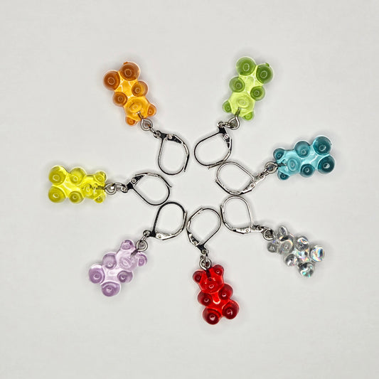 Single Stitch Marker - Gummy Bear - Fob Charm - Candy Colorful