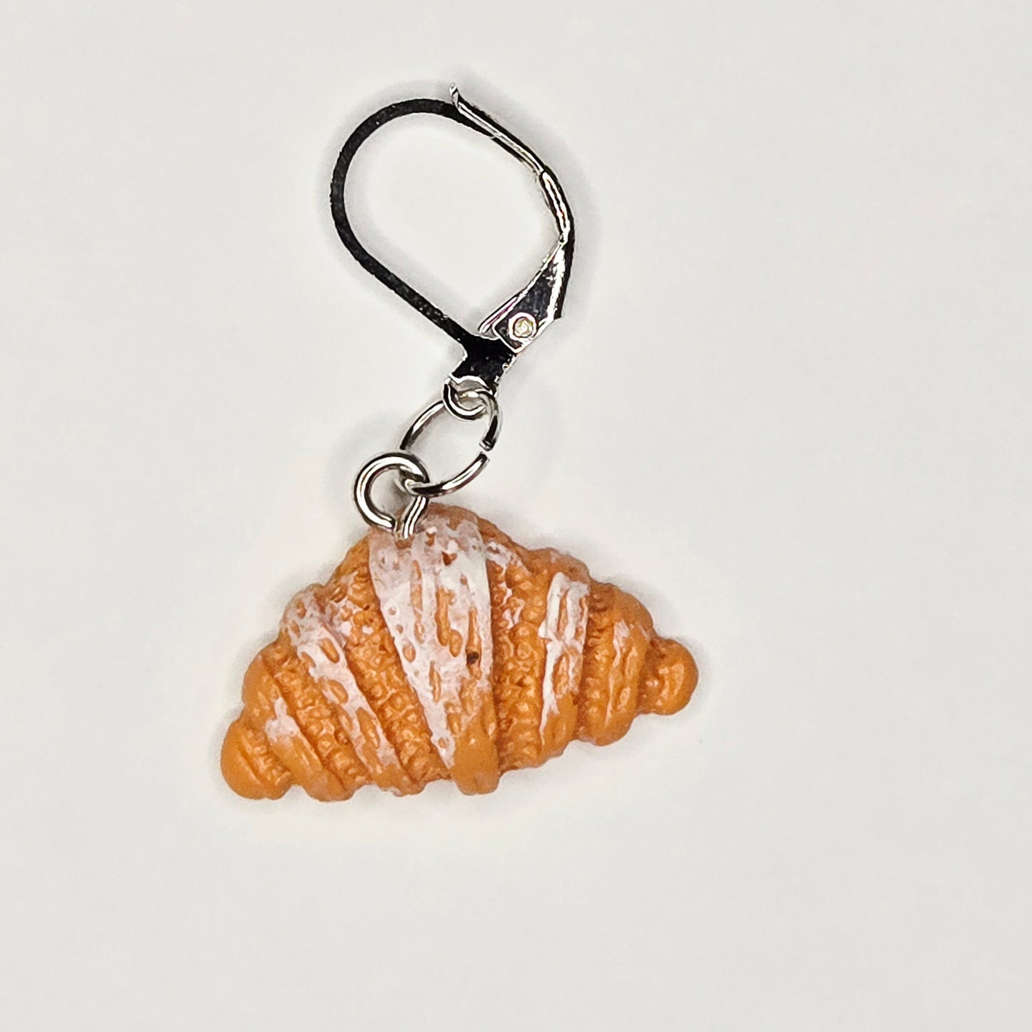 Single Stitch Marker - Bread Bakery - Fob Charm - Muffin Baguette Croissant