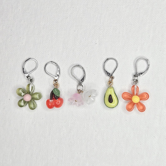 Stitch Markers - Fruit and Flower Bundle
